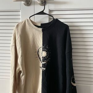 Valkyrae Limited Edition Black and Cream Crewneck Sweater